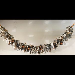 Halloween rag garland- handcrafted!